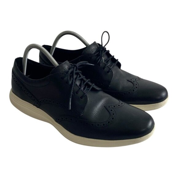 Cole Haan Grand Tour Wingtip Oxford Lace Up Shoes Black Leather Mens 11.5 C29413 main image 4